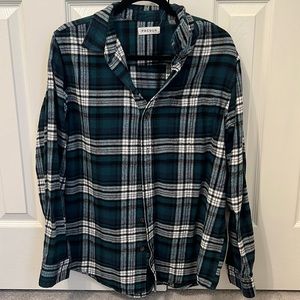Pacsun green plaid flannel